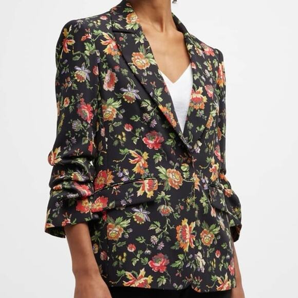 Cinq a Sept Kylie Provence Floral 3/4 Sleeve Blazer - Picture 2 of 9